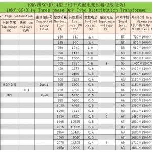 10kV級(jí)SC(B)系列三相干式配電變壓器